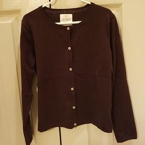 Zara girls brown cardigan